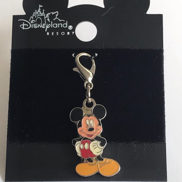 Vintage Disney Mickey Mouse Charm Clip On Zipper Pull Disneyana Signed 2 Sided - Picture 4 of 11
